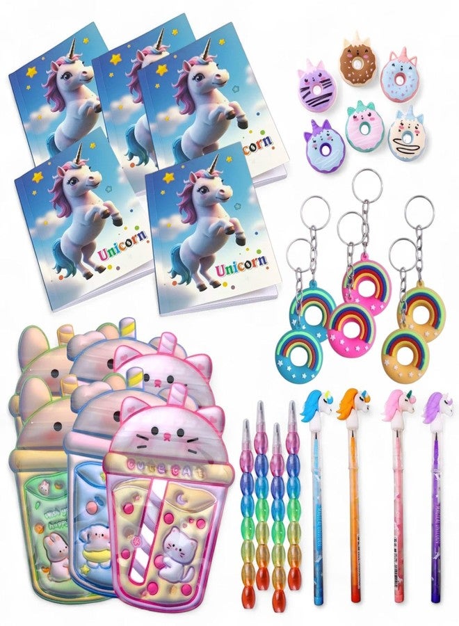 Tera13 TERA 13 36 Pcs Best Kanjak Return Gifts For Kanya Pujan Navratri ( Set Of 6 Item ) Unicorn Theme School Party Combo Pack, Birthday Return Gifts For Kids of All Age Group (Pack Of 6 Item) - Image 1